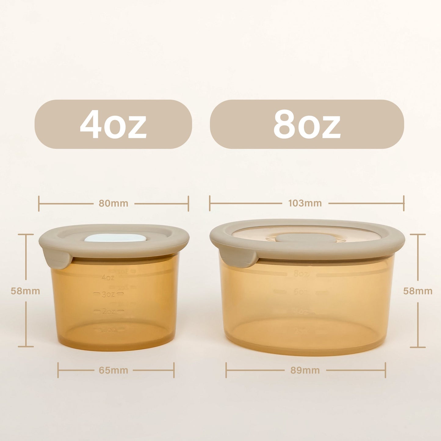 Silicone Baby Food Containers