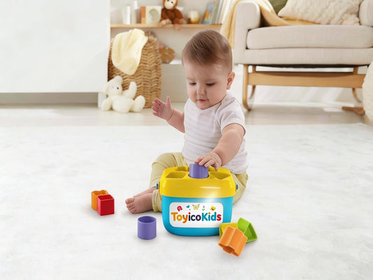 Montessori Shape Sorting Box for Toddlers – Educational Color & Shape Learning Toy